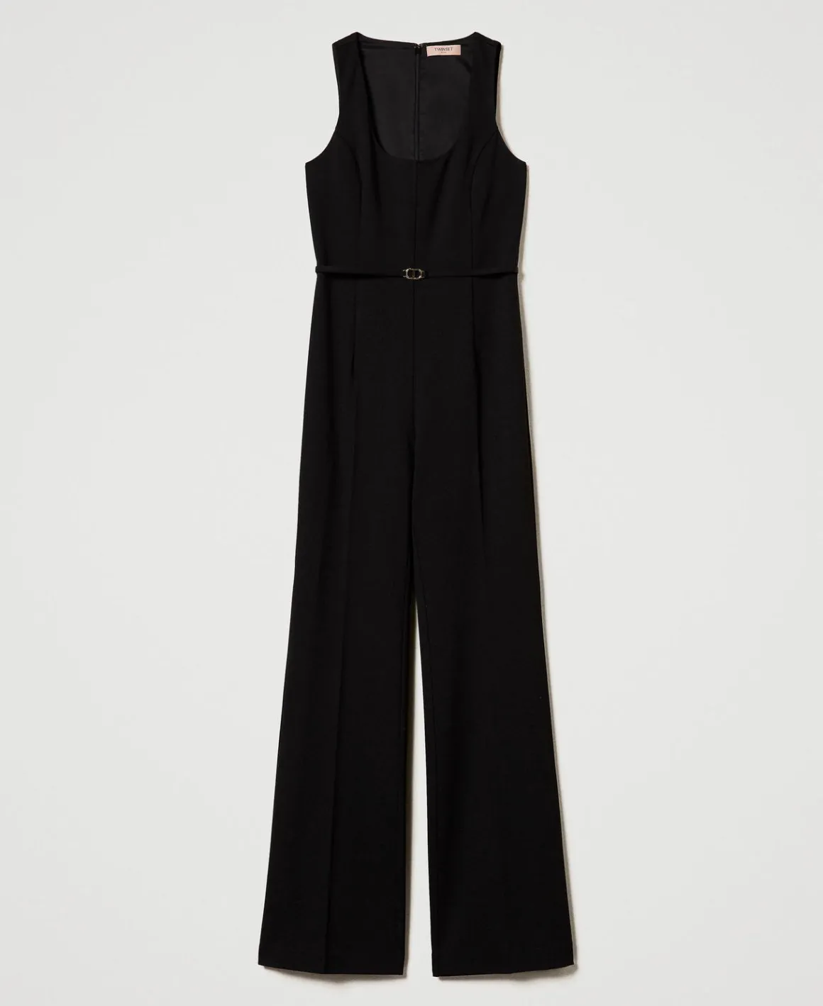 TWINSET Milano Tuta Flare Con Cinturino Oval T | Tute | Vestiti Da Cerimonia