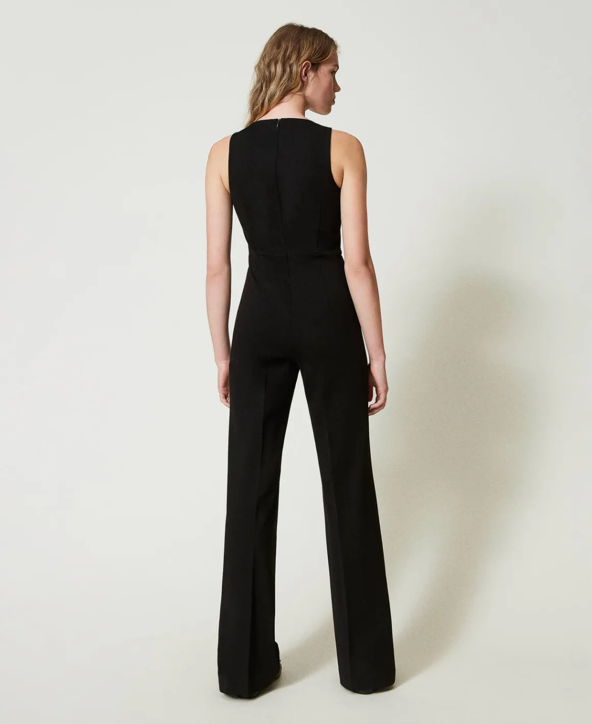 TWINSET Milano Tuta Flare Con Cinturino Oval T | Tute | Vestiti Da Cerimonia