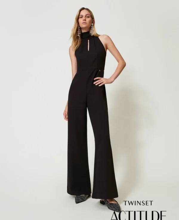 TWINSET Milano Tuta Halter In Crêpe Cady | Vestiti Da Cerimonia | Vestiti Eleganti