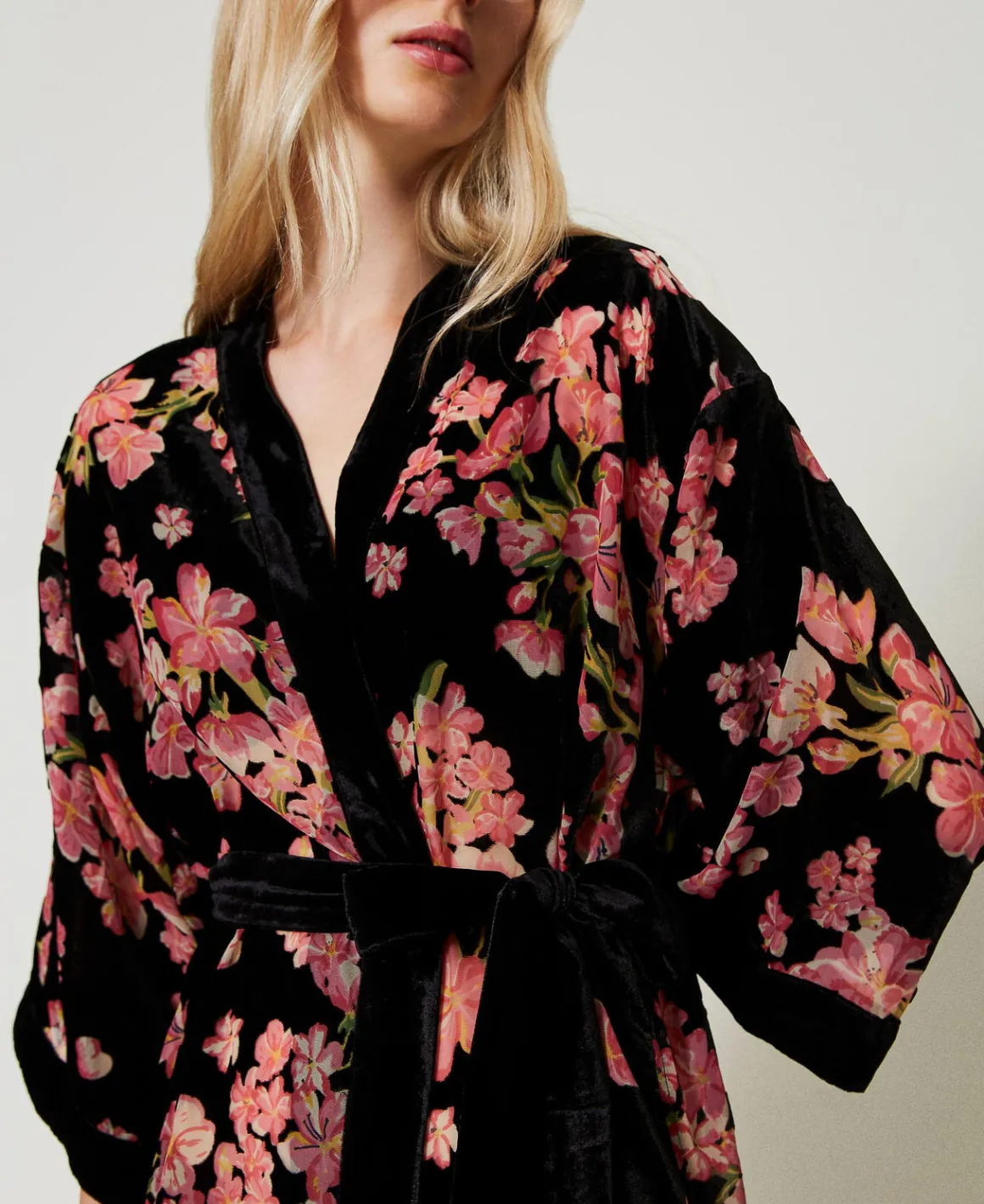 TWINSET Milano Vestaglia In Velluto Dévoré A Fiori | Intimo E Nightwear